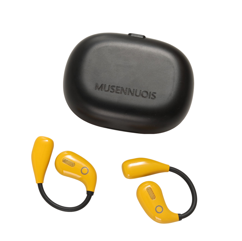MUSENNUOIS Open‑Ear Earphones, Wireless Bluetooth Earphones for Sports Running Workout Commuting Office, Open Ear Hook Headphones
