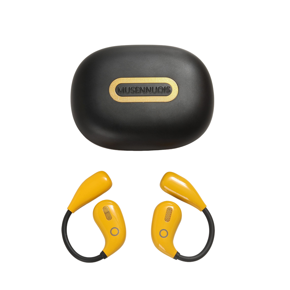 MUSENNUOIS Open‑Ear Earphones, Wireless Bluetooth Earphones for Sports Running Workout Commuting Office, Open Ear Hook Headphones