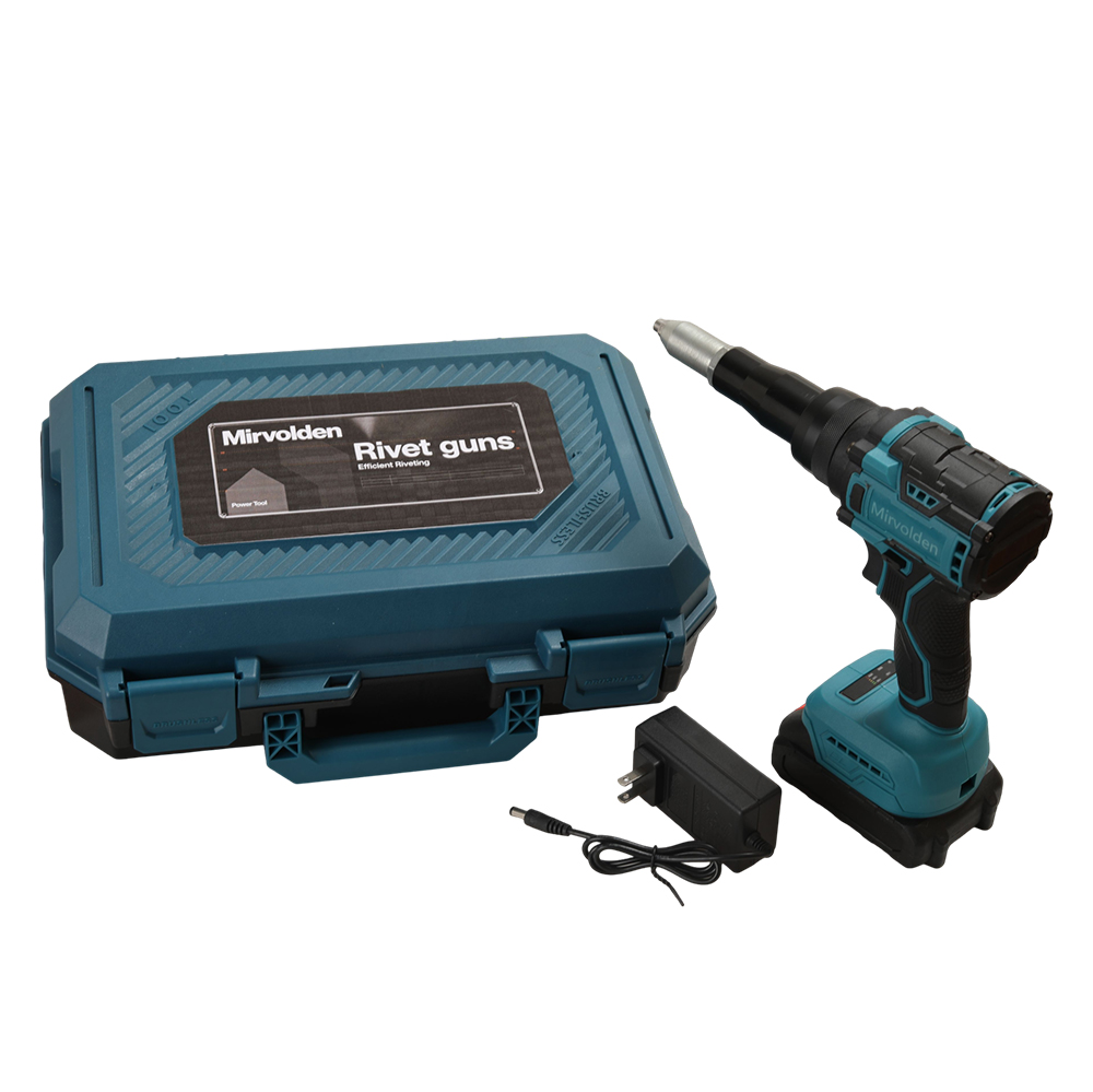 Mirvolden 20V Brushless Cordless Rivet guns, Battery Powered Electric Pop Rivet Gun for Auto Repair, Metal Fabrication & Home DIY Riveting Projects