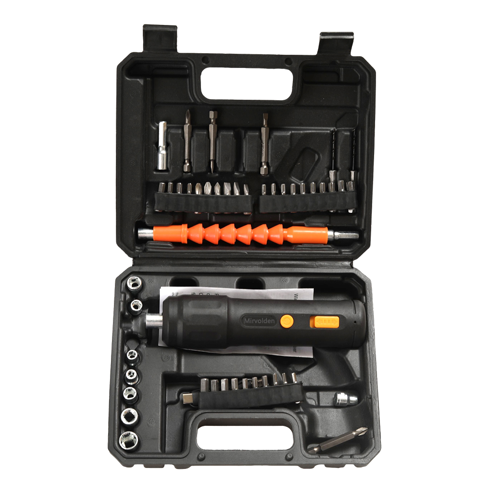 Mirvolden Screwdrivers, Electric Power Screwdriver Kit with Multi Bits & Socket Wrenches, Cordless Electric Screwdriver Tool Set for Furniture Assembly, Home DIY, Appliance & Electronic Repair