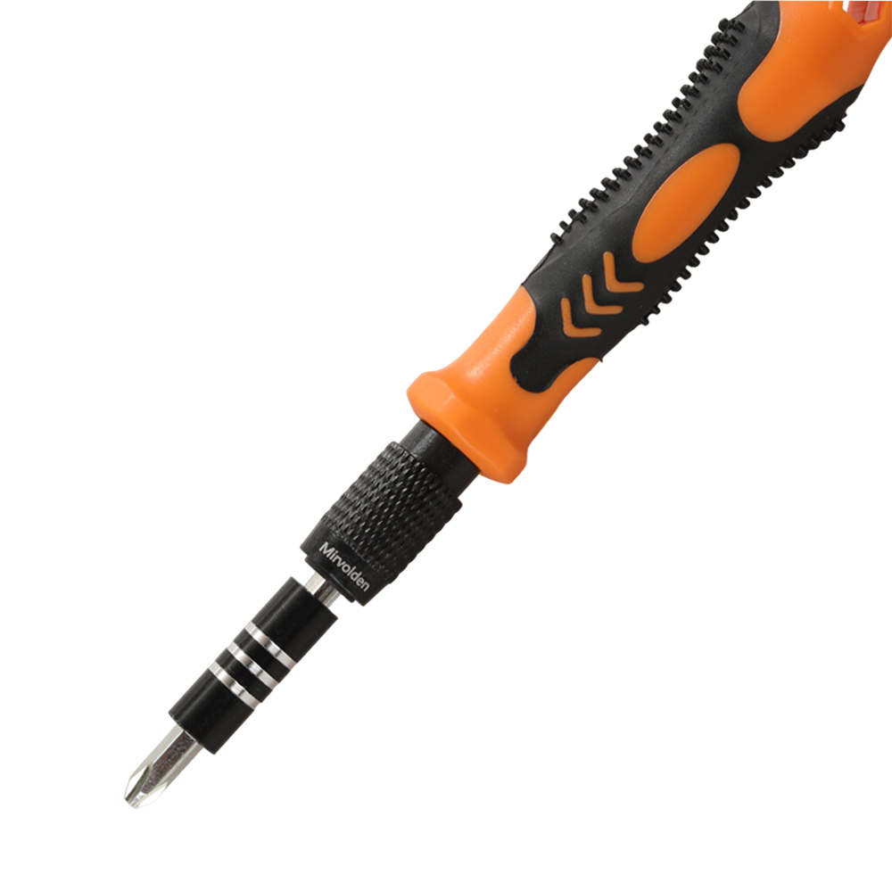 Mirvolden Screwdrivers, non-electric Multi-Bit Manual Screwdriver Repair Kit, Anti-Slip Handle Screwdriver Tool Set for Computer, Game Console, Eyeglasses and Household Maintenance