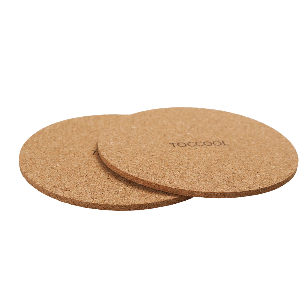 TOCCOOL Round Cork Mats – Heat-Resistant Cork Coasters & Placemats for Kitchen Countertops, Dining Tables, Coffee Mugs, and Hot Pots, Anti-Scratch & Reusable