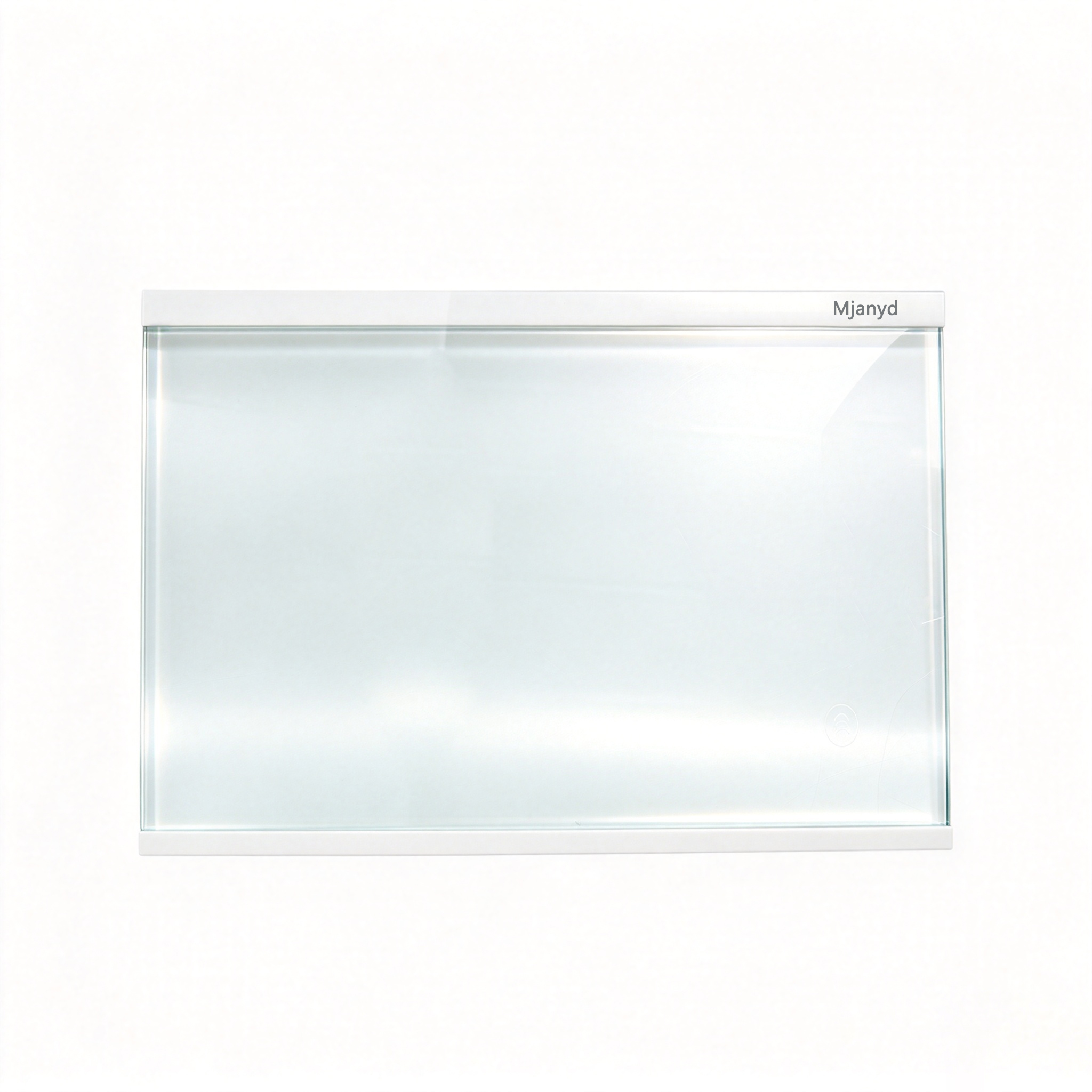 Mjanyd 5mm Tempered Glass Refrigerator Shelf – Fine Polished Edge, High Load-Bearing, Shatterproof, Replacement Part for Whirlpool Double-Door Fridge Freezer