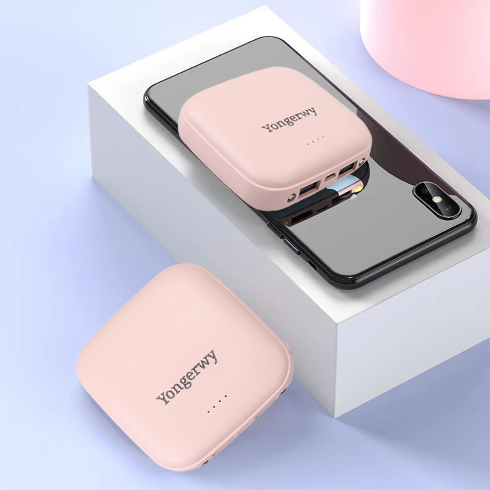 Yongerwy Portable power chargers,10000mAh Battery Pack with Dual USB LED Lights for iPhone, Samsung Galaxy and More.