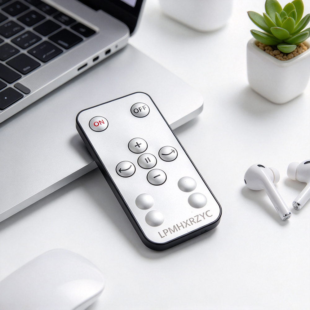 LPMHXRZYC Audio Remote Control, Wireless Infrared Remote, Suitable for Home Audio Systems, Bluetooth Speakers, Desktop Players, and Indoor Party Music Scenarios