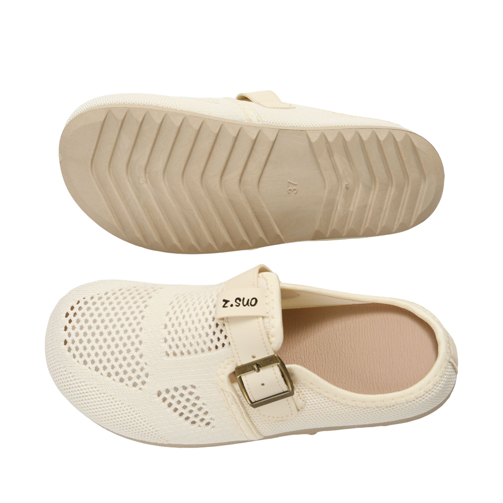 Z.SUO Breathable Hollow Mesh Slippers for Women – Lightweight Flat Closed-Toe Slippers, Casual Slip-On Slippers for Home, Bedroom, and Outdoor Travel