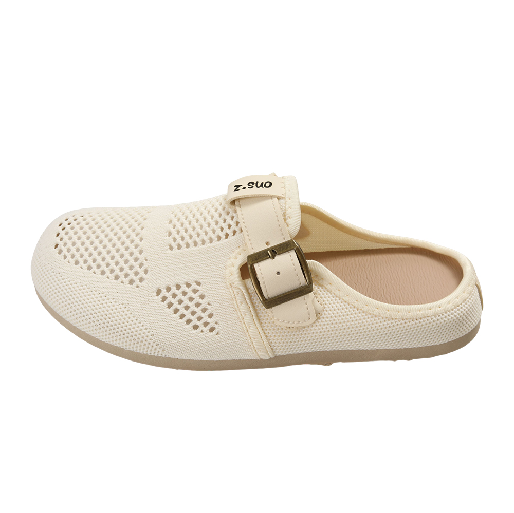 Z.SUO Breathable Hollow Mesh Slippers for Women – Lightweight Flat Closed-Toe Slippers, Casual Slip-On Slippers for Home, Bedroom, and Outdoor Travel