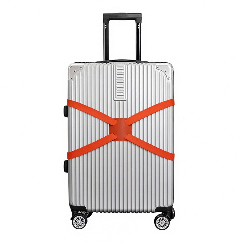 WeBravery Adjustable Luggage Straps – Quick-Release Buckle Suitcase Binding Belts for Travel and Airport Trips, 2-Pcs Orange Luggage Securing Straps