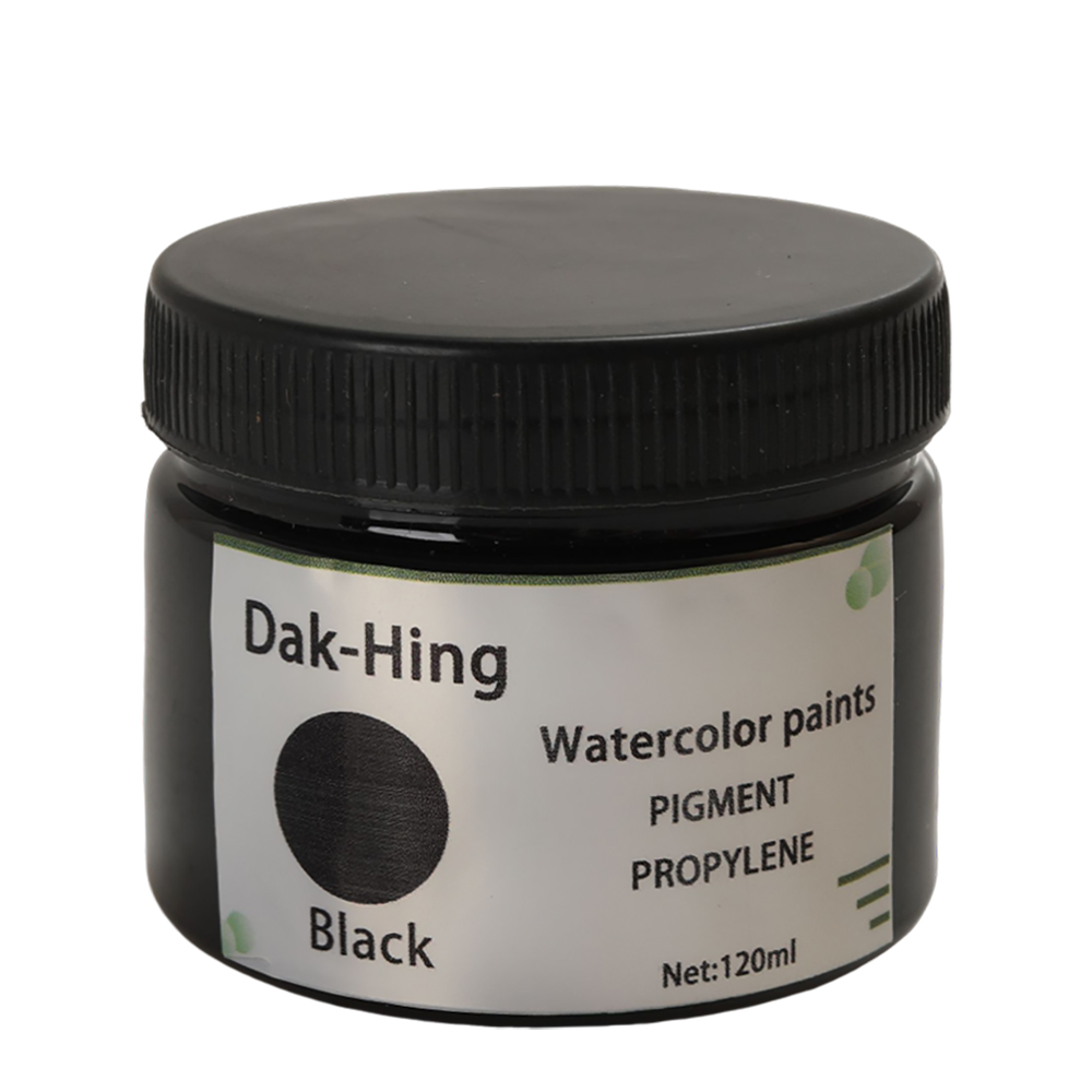 Dak-Hing Black Watercolor paints, 120ml High Pigment Propylene WaterColor Paint for Canvas Drawing, Handcraft, Sketching, Studio Art Creation Dak-Hing Black Watercolor paints, 120ml High Pigment Propylene WaterColor Paint for Canvas Drawing, Handcraft, Sketching, Studio Art Creation