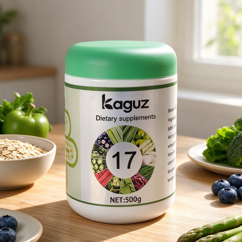 Kaguz 17-in-1 Superfood Dietary Supplement 500g – Fruit, Veggie & Greens Powder, Easy-to-Mix Daily Drink, Post-Workout Supplement and Healthy Diet