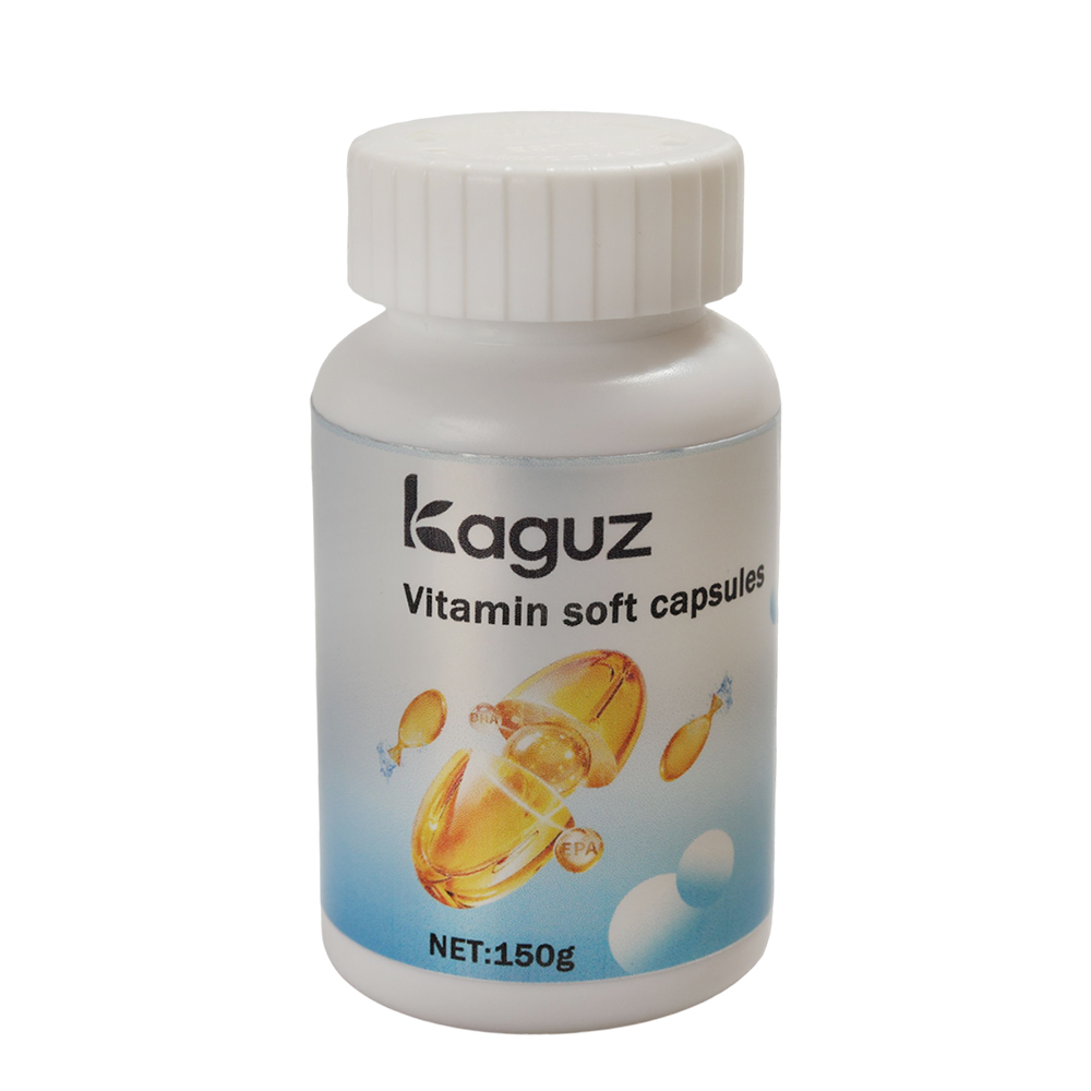 Kaguz Fish Liver Oil Capsule Nutritional Supplement , DHA EPA Vitamin Soft Capsules, for Adults Daily Heart & Brain Health Support
