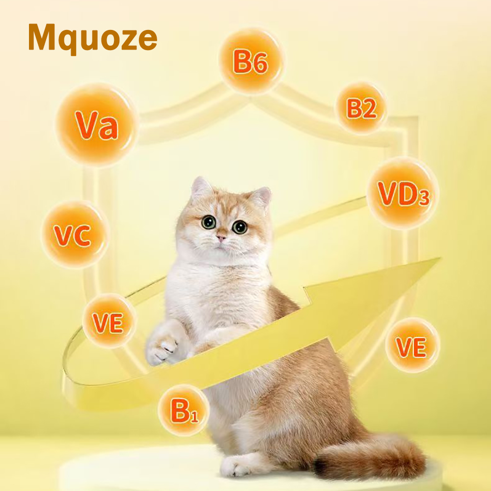 Mquoze Multivitamin Tablets for Dogs & Cats – Daily Nutritional Supplement for Home Feeding, Supports Skin & Coat and Immune Health, 300 Tablets