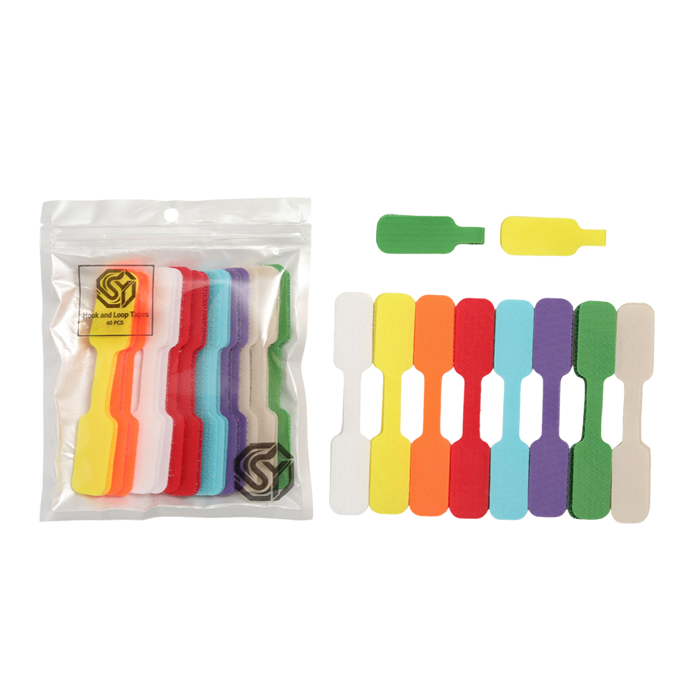 SY 40 Pack Multicolor Hook-and-loop fastening tapes, Reusable Cable Straps for Cord Management, Home Office Desktop Wire Organizer for Charging Cables, Earphone Cords, Audio Wires SY 40 Pack Multicolor Hook-and-loop fastening tapes, Reusable Cable Straps for Cord Management, Home Office Desktop Wire Organizer for Charging Cables, Earphone Cords, Audio Wires