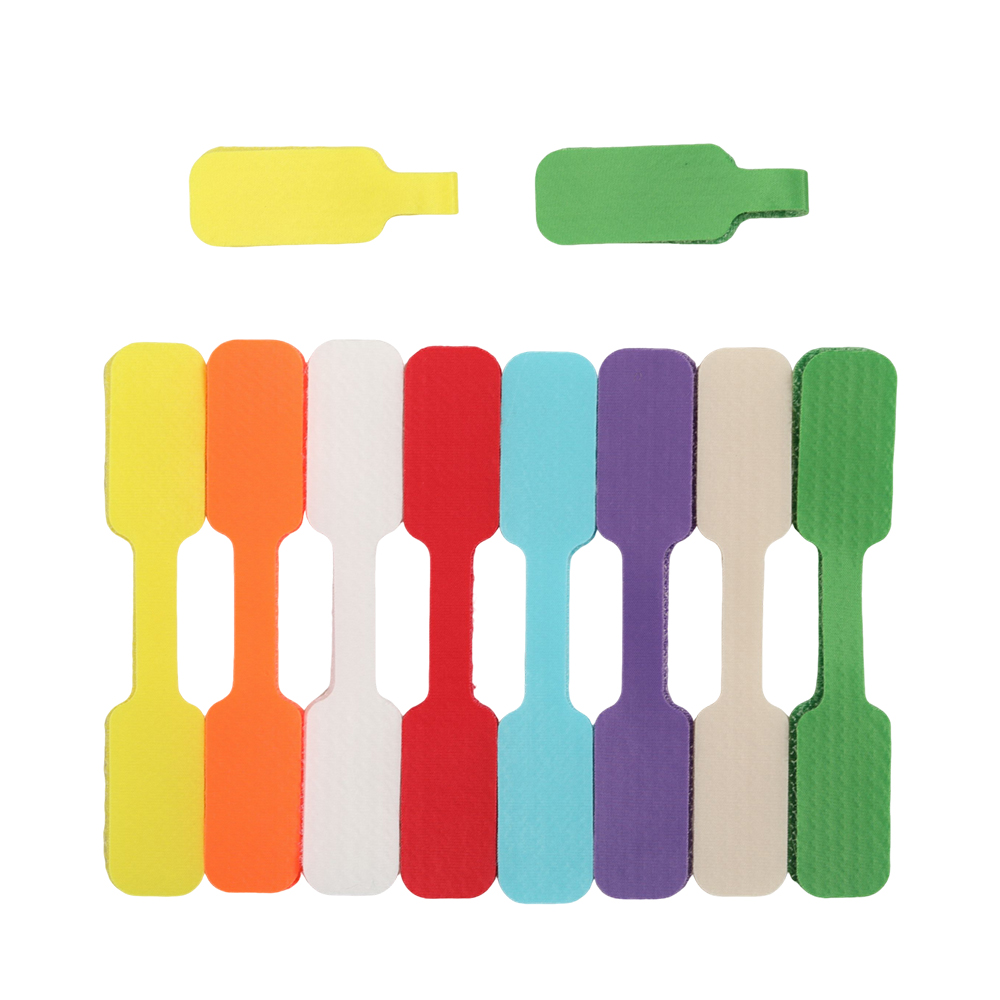 SY 40 Pack Multicolor Hook-and-loop fastening tapes, Reusable Cable Straps for Cord Management, Home Office Desktop Wire Organizer for Charging Cables, Earphone Cords, Audio Wires