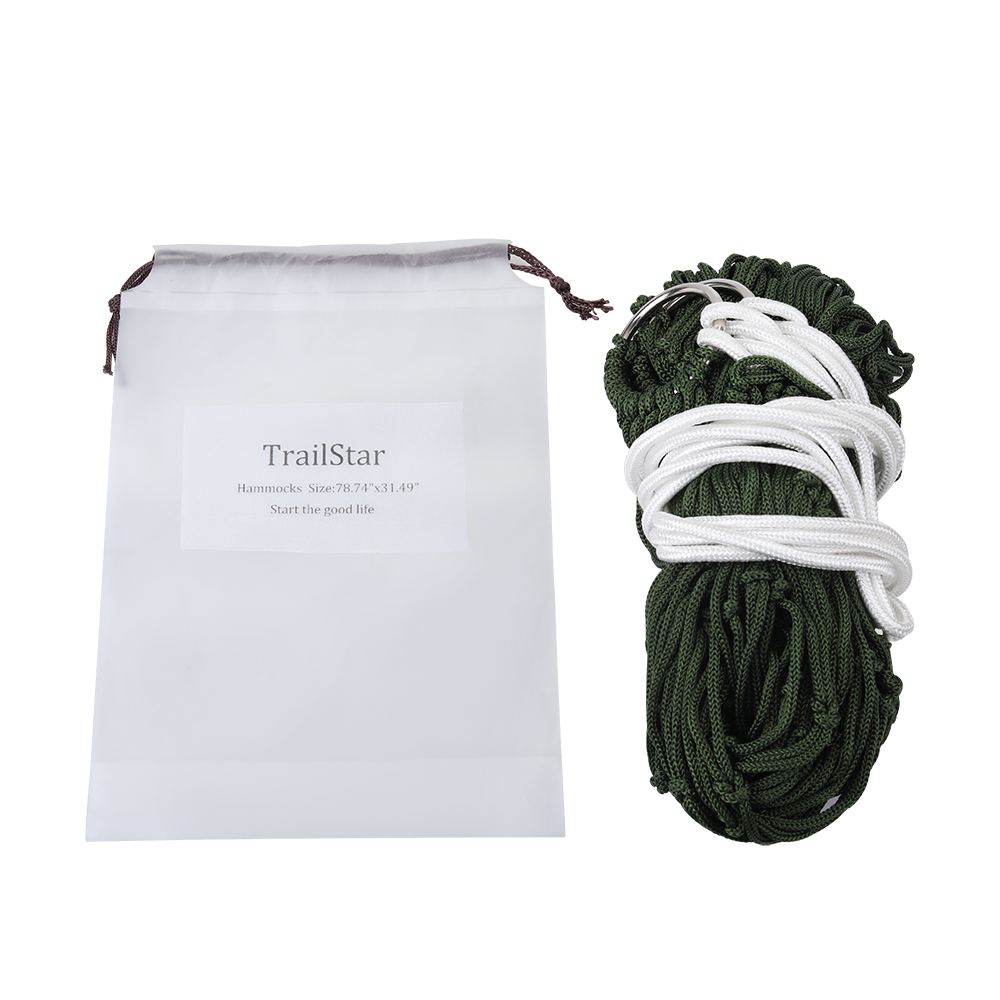 TrailStar Outdoor hammocks, people swing under the trees, and breathable hammocks with canvas mesh hammocks.
