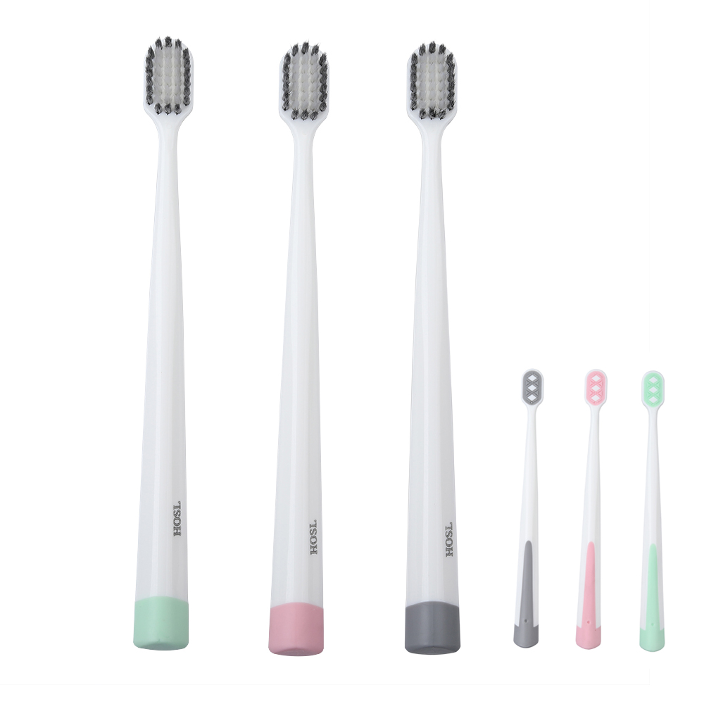HOSL Super soft bristle toothbrush unisex fine bristles high value head toothbrush.