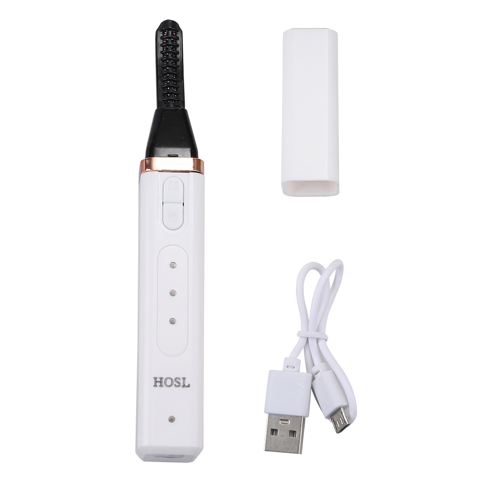 HOSL The electric eyelash curler is used for applying makeup and styling, and it is an artifact of heating and permanent eyelash curling.