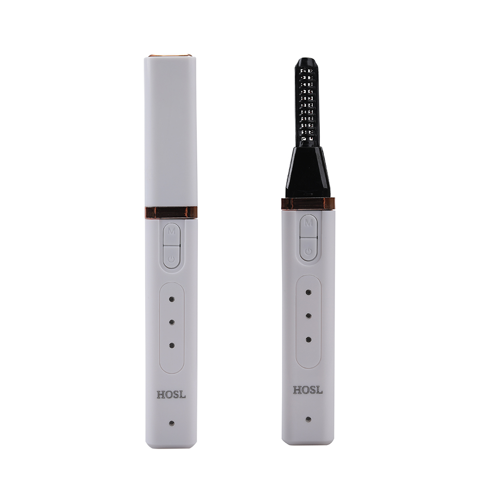 HOSL The electric eyelash curler is used for applying makeup and styling, and it is an artifact of heating and permanent eyelash curling.