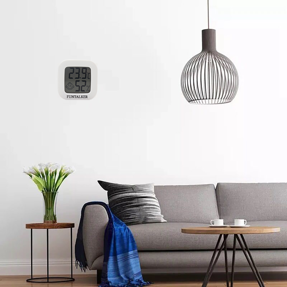 FUNTALKER Hygrometers,Mini Air Comfort Indicator Humidity Temperature Monitor for Home,Office.