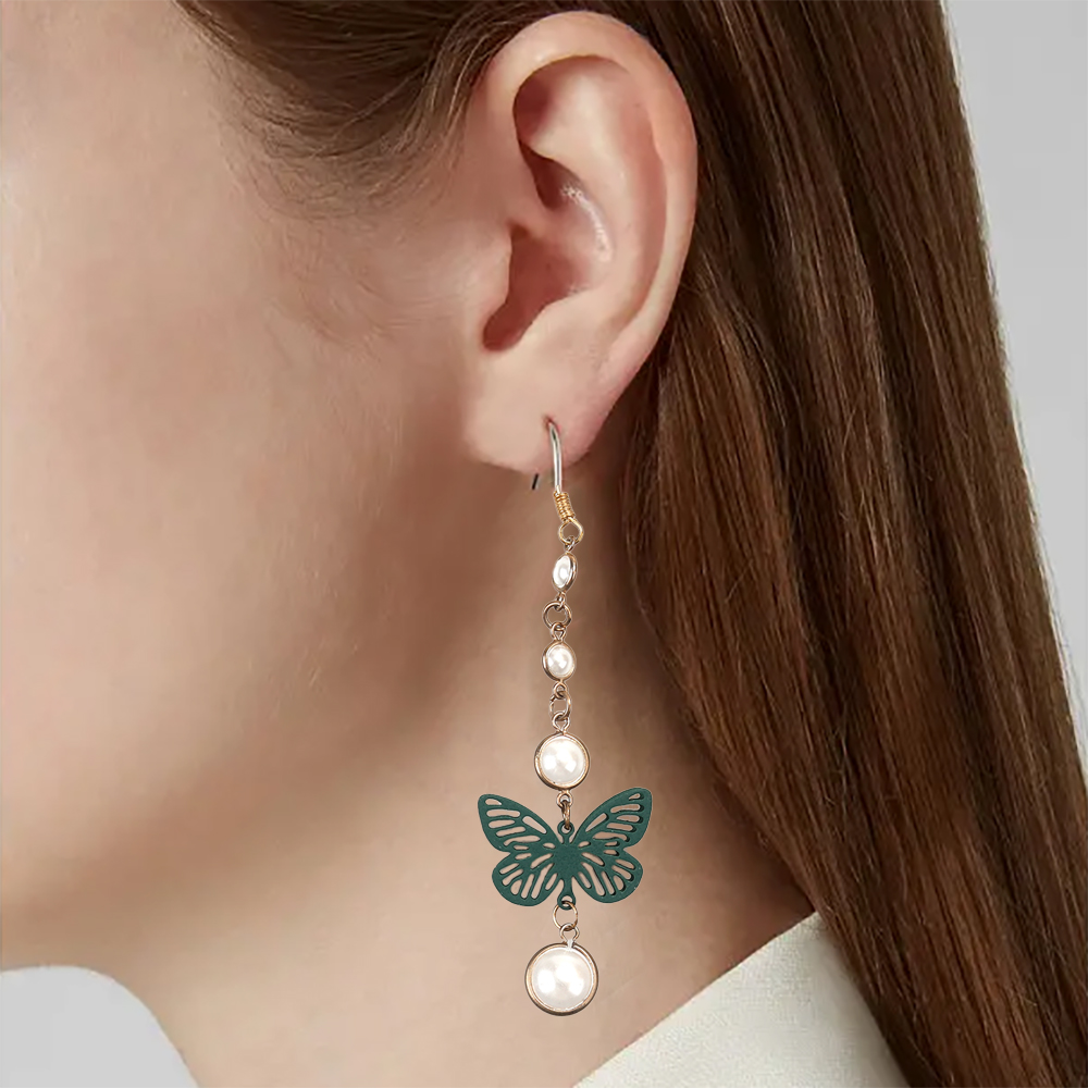 SusaDaly LIGHTWEIGHT LEAF EARRINGS TEARDROP DANGLE HANDMADE FOR WOMEN GIRLS