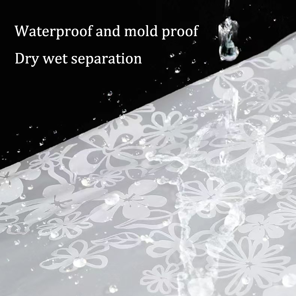 Lifaith Plastic curtains, household curtains, waterproof and mold resistant shower curtains, no punching required