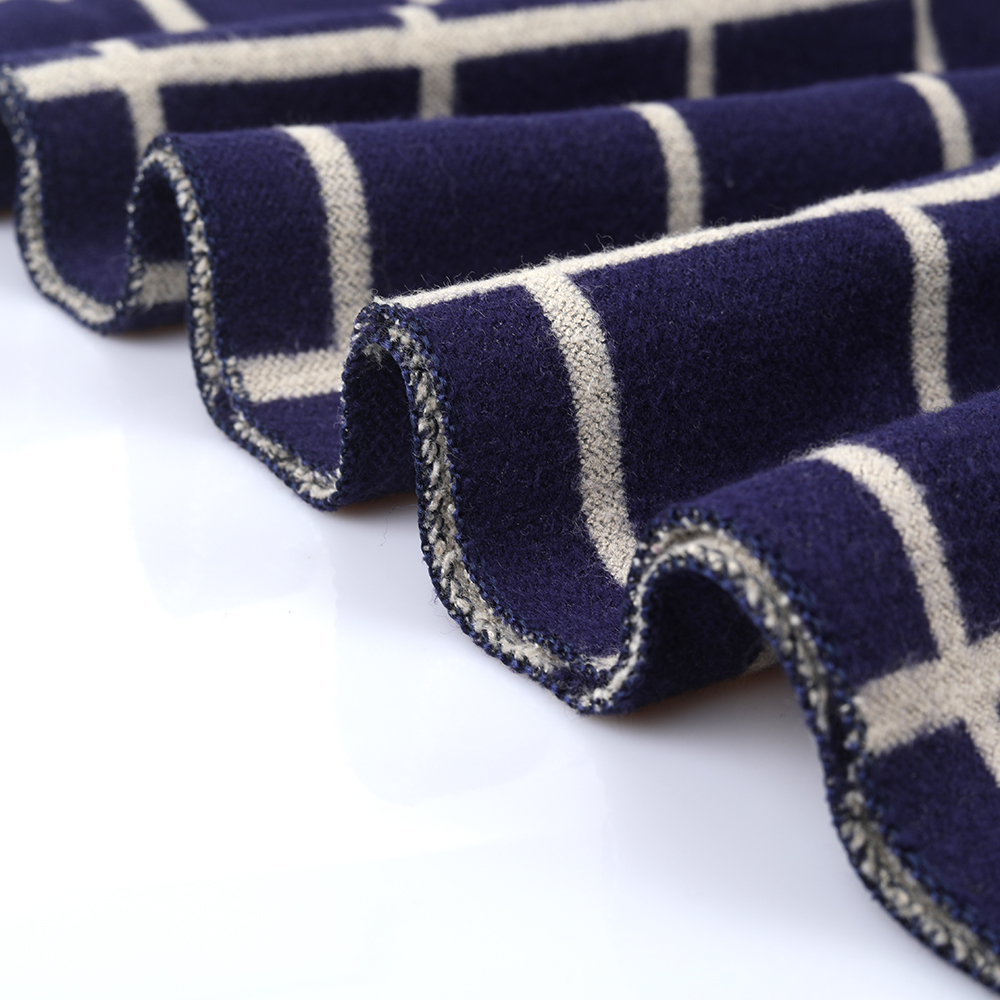 BRING ON THE SUNSHINE AUTUMN AND WINTER NEW WOMEN'S DOUBLE-SIDED STITCHING CLASSIC LATTICE CASHMERE IMITATION SCARF FOR WOMEN.