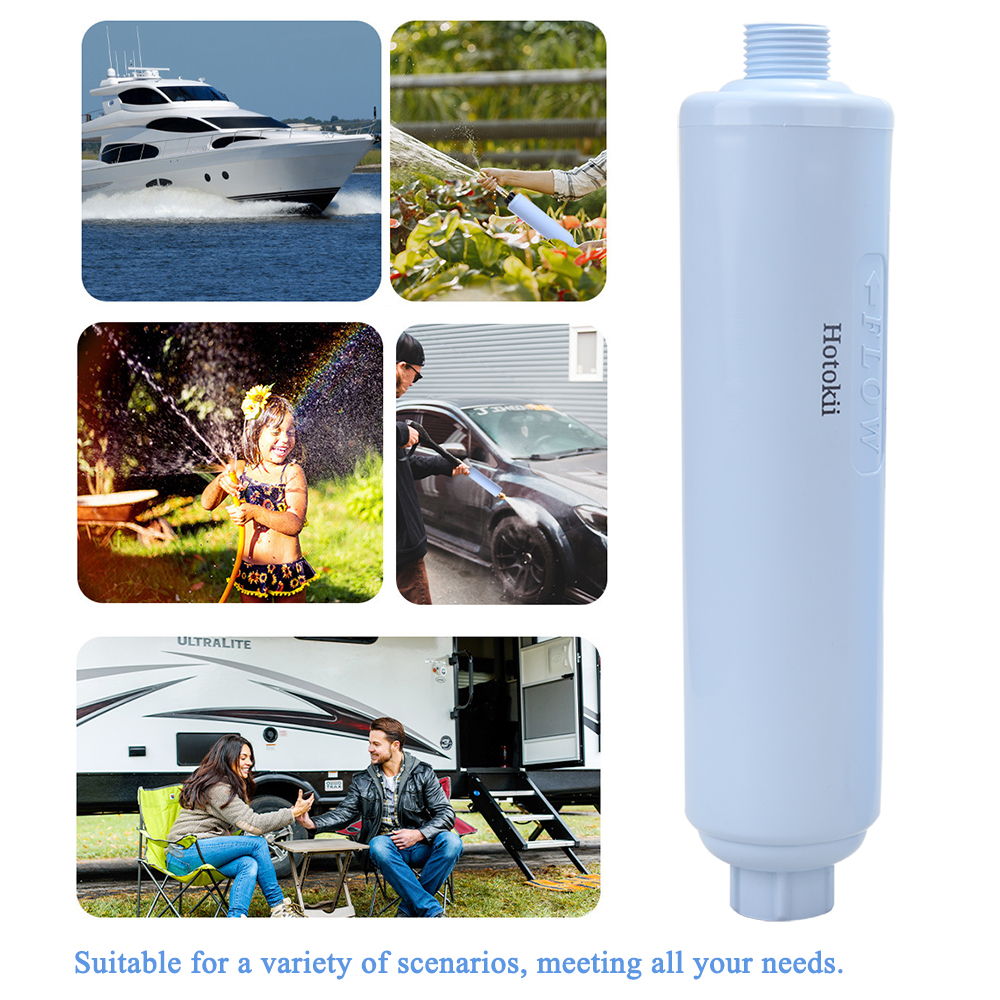 Hotokii Water filters,Portable water filter with Flexible Hose Protector for homes, offices, RVs, camping.