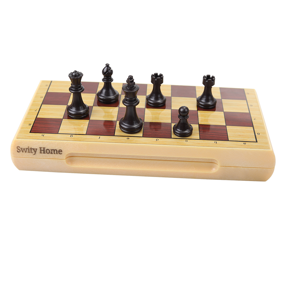 Swity Home Chess Game Chess Magnetic Pieces Children's Games Mini Portable Foldable.