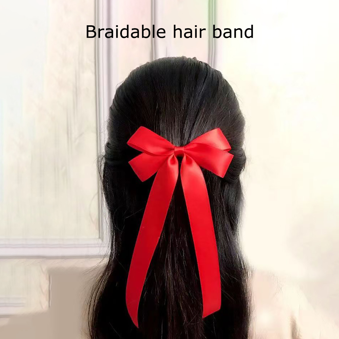 VATIN Ribbon red satin ribbon handmade red ribbon wrapping streamer car red cloth strip streamer.