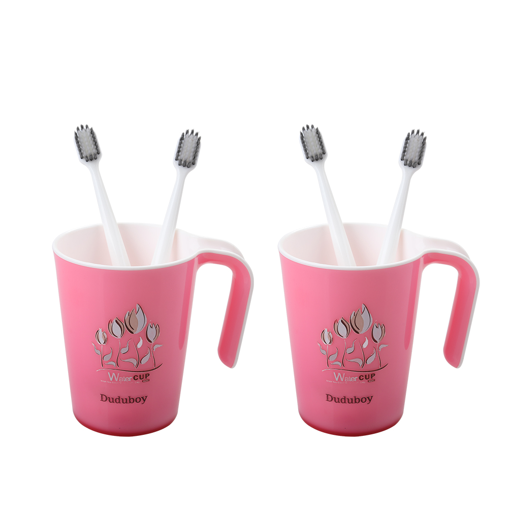 Duduboy Simple style plastic cup bathroom brushing cup.