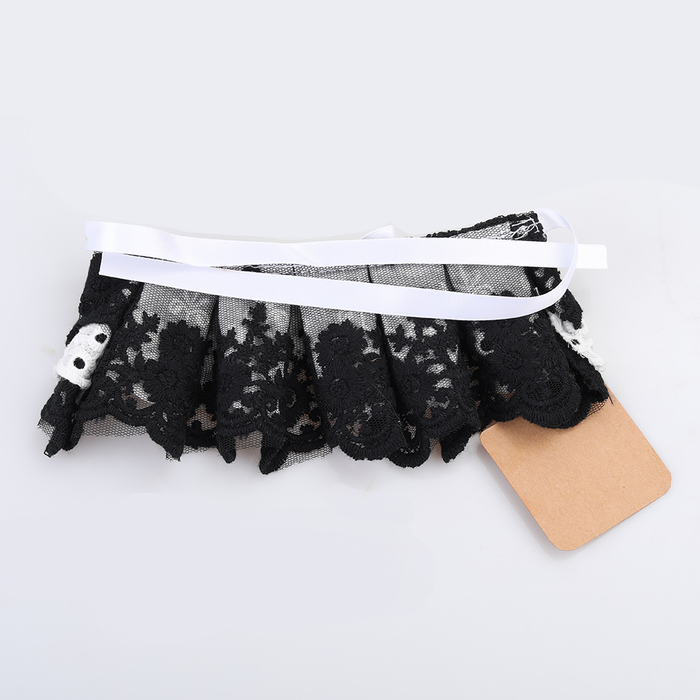 gonalulu Collars For Cats,cat Collar Lace Decorative Cute Cotton Creative Metal Puppy Bib Collar With Bell Detachable Indoor Fun Novelty Bow