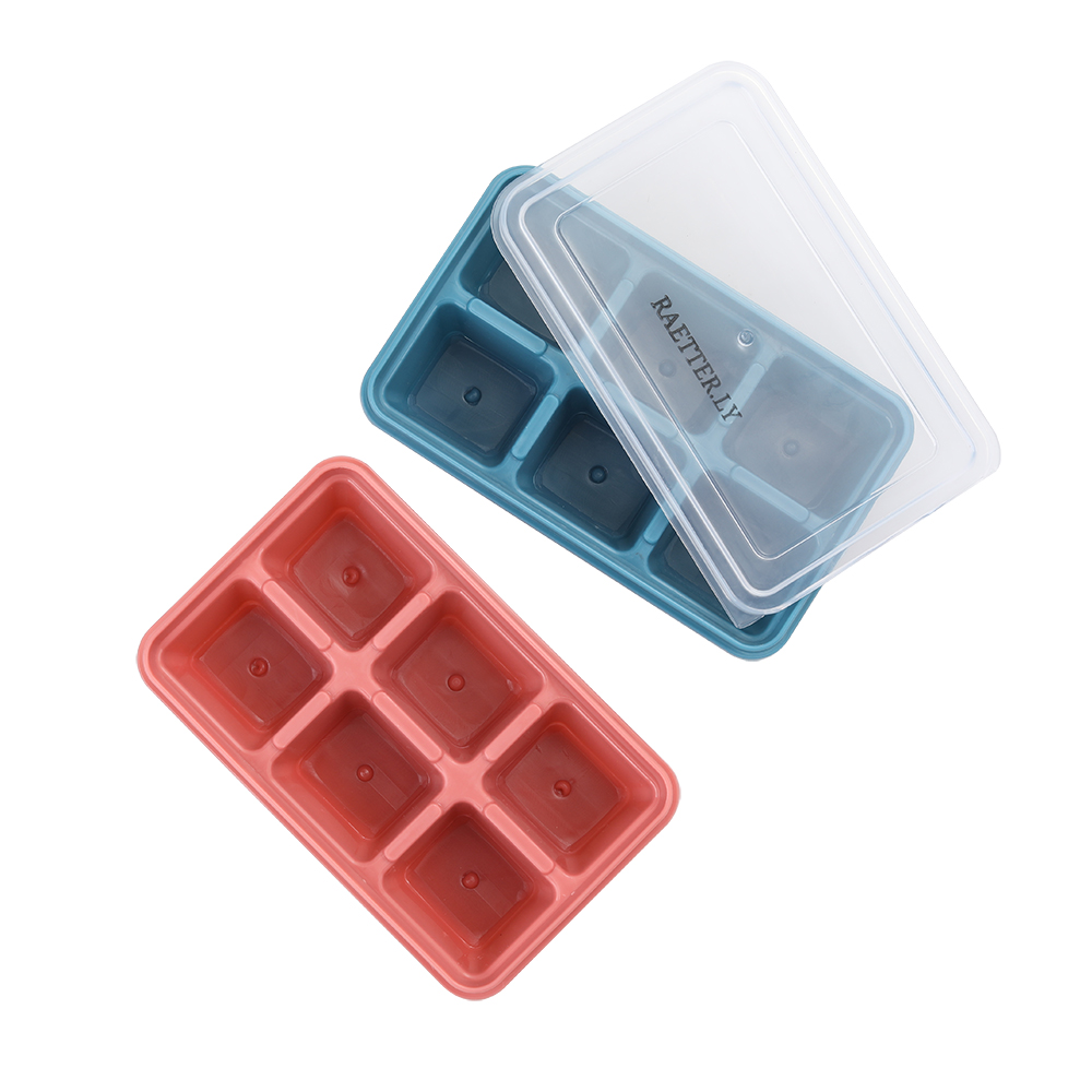RAETTER.LY Silica gel ice cube mould with cover New ice lattice ice cube mould.