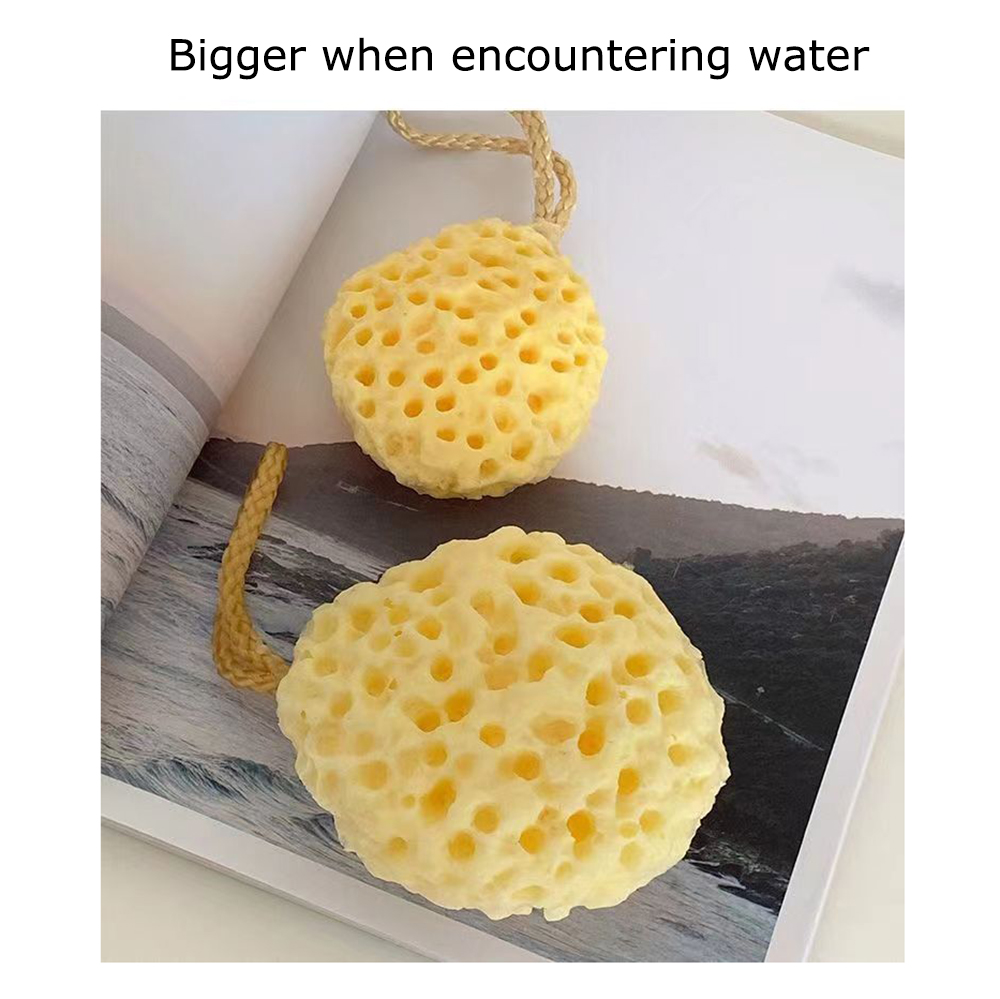 RAETTER.LY Honeycomb bath body sponge soft bubble bath rub dual-use bath body sponge.