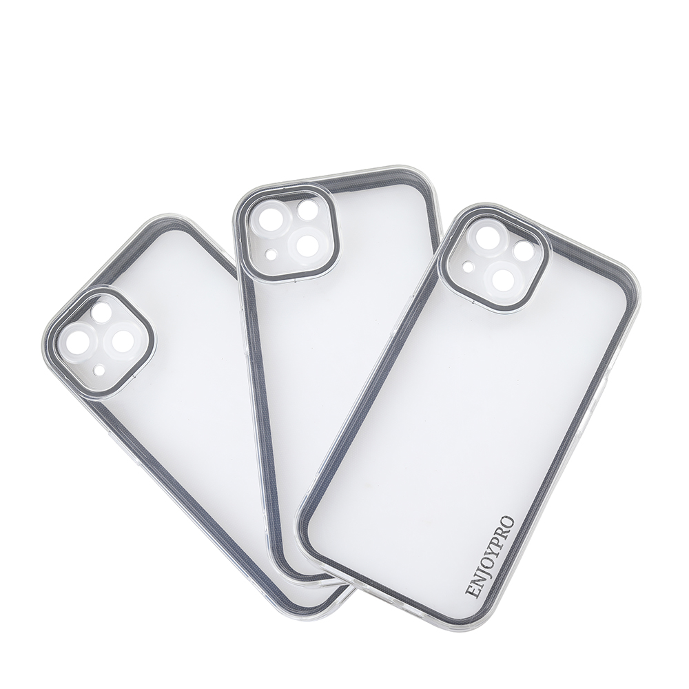 ENJOYPRO Apple phone case three in one transparent Apple 13 lens full package simple male and female models.