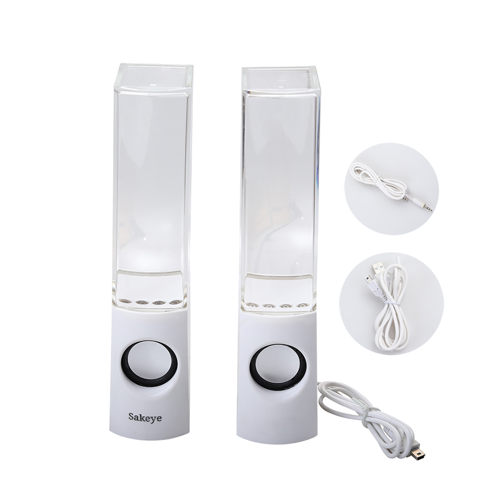 Sakeye Creative fountain audio speaker audio colorful lights subwoofer bluetooth small speaker. Sakeye Creative fountain audio speaker audio colorful lights subwoofer bluetooth small speaker.