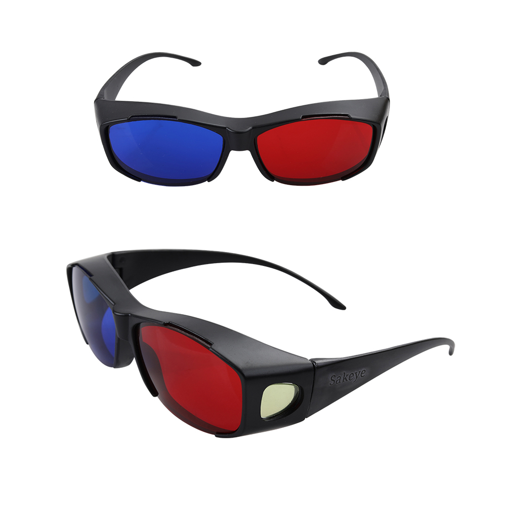 SAKEYE RED AND BLUE 3D GLASSES, MOBILE PHONE PROJECTION, COMPUTER TV, GENERAL PURPOSE 3D GLASSES