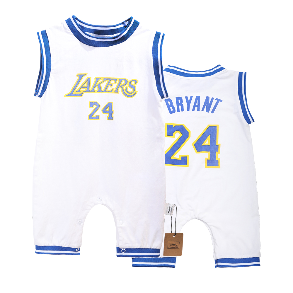 M. ORO CASHMERE Baby toddler jumpsuit summer cute baseball suit male baby sleeveless models.