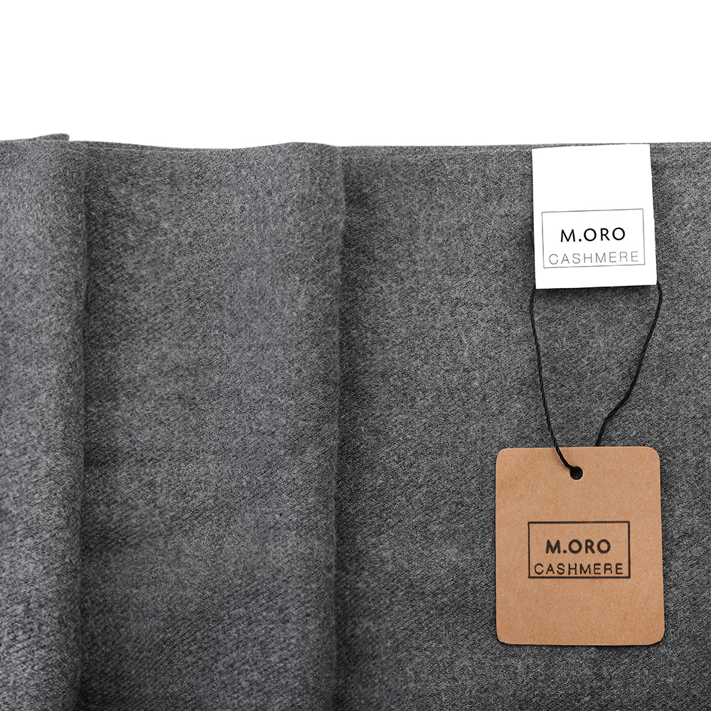 M. ORO CASHMERE Minimalist style versatile solid color scarf tassel men and women with the same paragraph to prevent cold and keep warm.