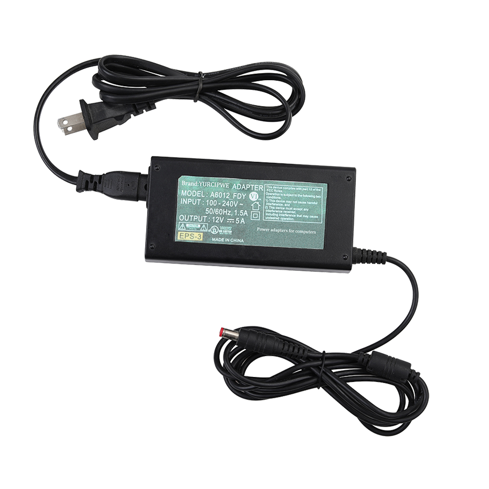 YURCIPWE 12V5A Power adapters for computers monitor power supply line by hard disk.
