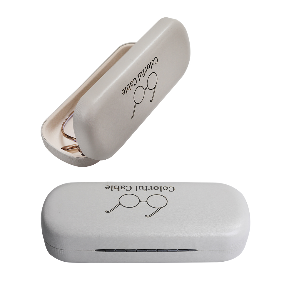 Colorful Cable Minimalist model eyeglass case with a variety of glasses storage box thickened section.