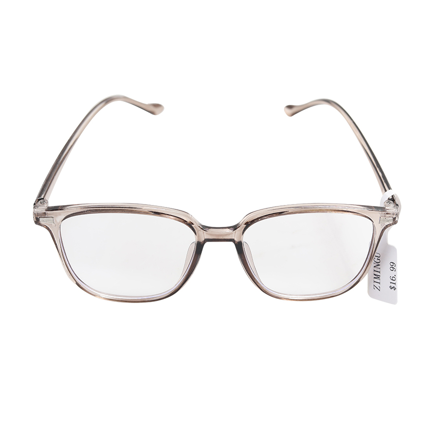 ZIMINGU Milk card pigment ultra-light glasses anti-blue light transparent flat len