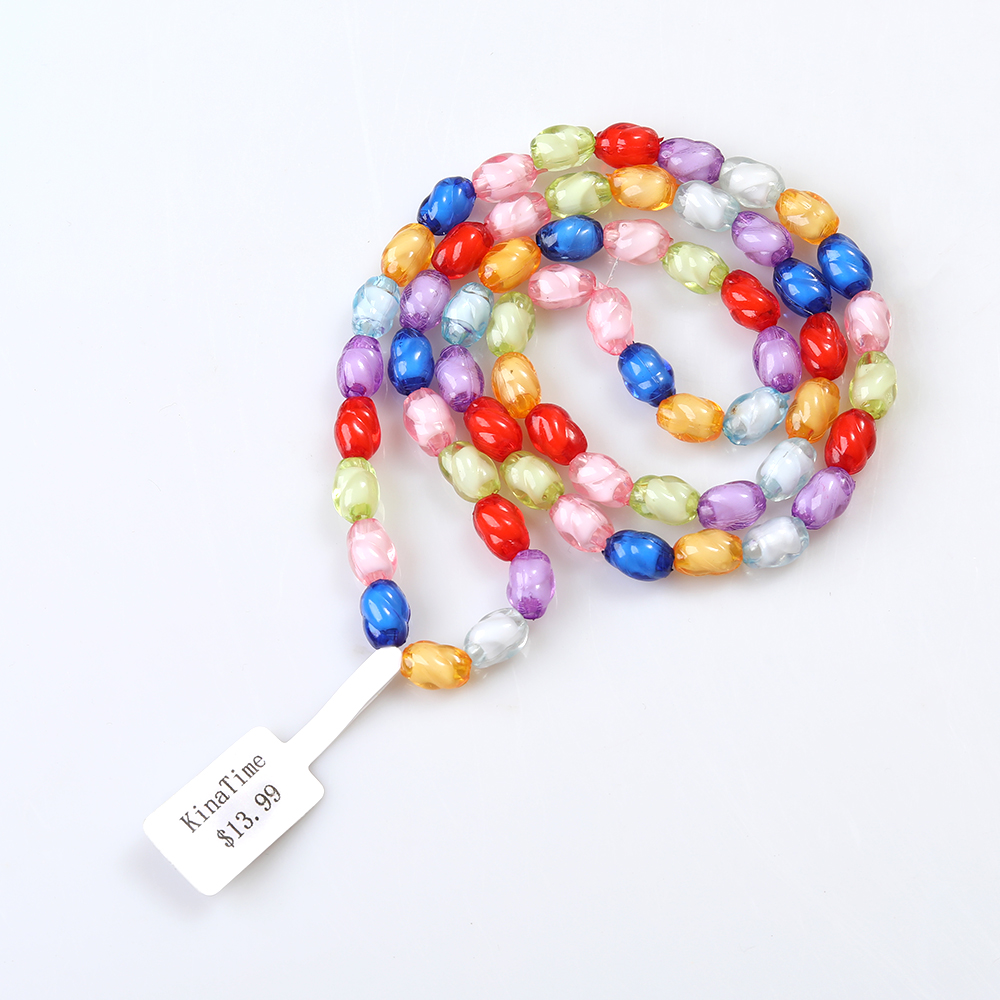 KinaTime Necklaces,Multi-color Faceted Crystal Necklace Women Gemstone Necklace 18"