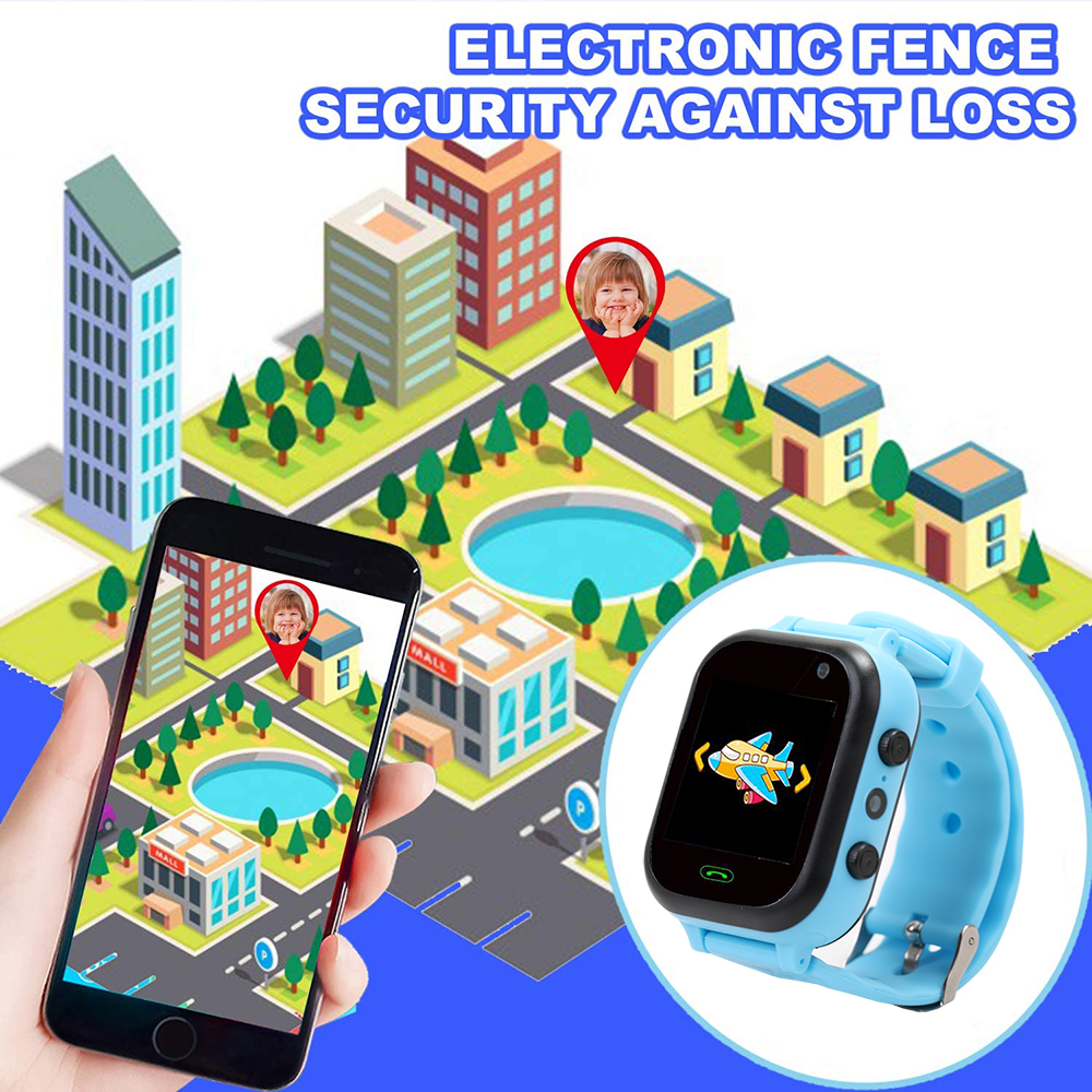 Auswaur Kids Smartwatch with GPS Tracker, Voice & Video Call SOS Alerts Smart Watch,4-12 Years Girls Gifts.