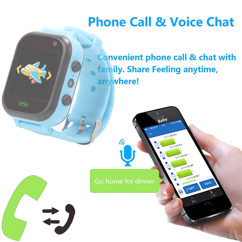 Auswaur Kids Smartwatch with GPS Tracker, Voice & Video Call SOS Alerts Smart Watch,4-12 Years Girls Gifts.