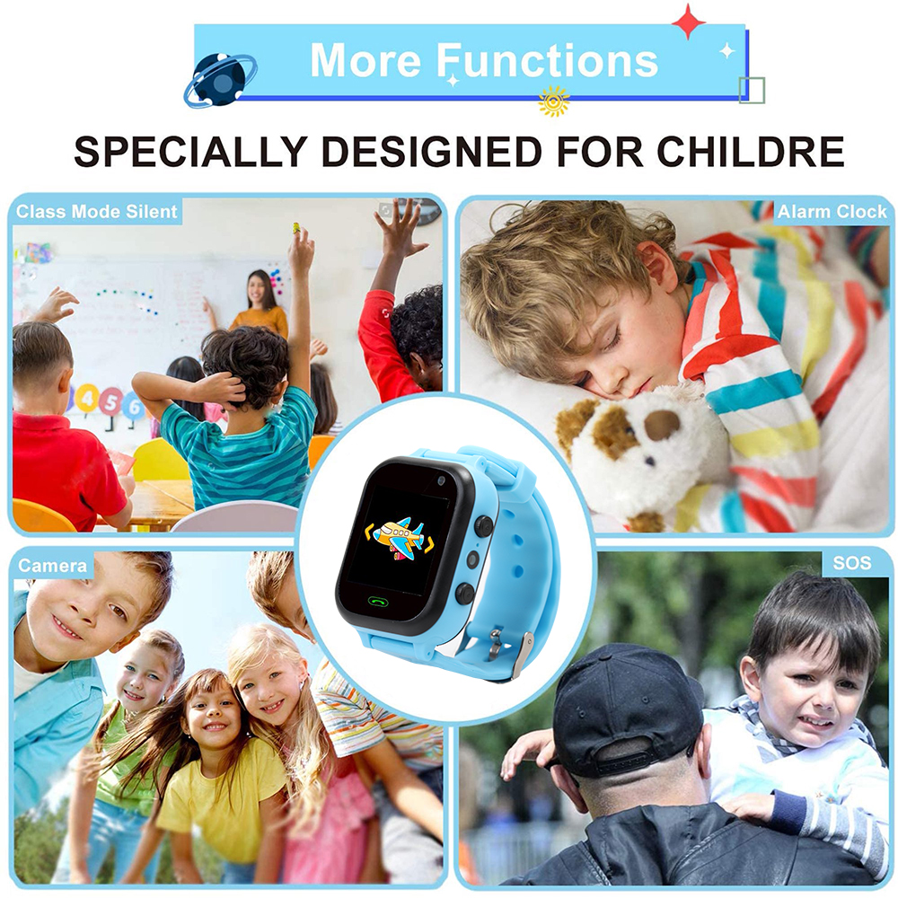 Auswaur Kids Smartwatch with GPS Tracker, Voice & Video Call SOS Alerts Smart Watch,4-12 Years Girls Gifts.