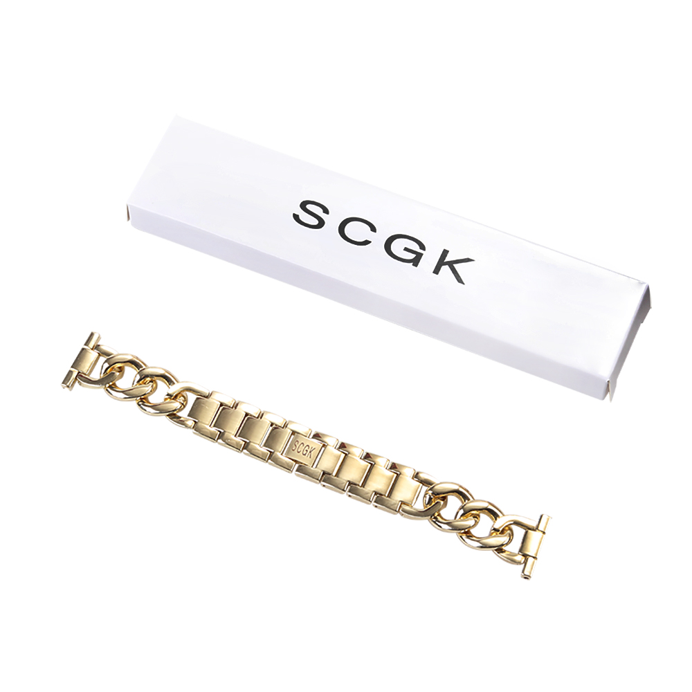 SCGK Xiaoxiangfeng strap for Huawei Apple SE watch band metal chain strap 45mm.