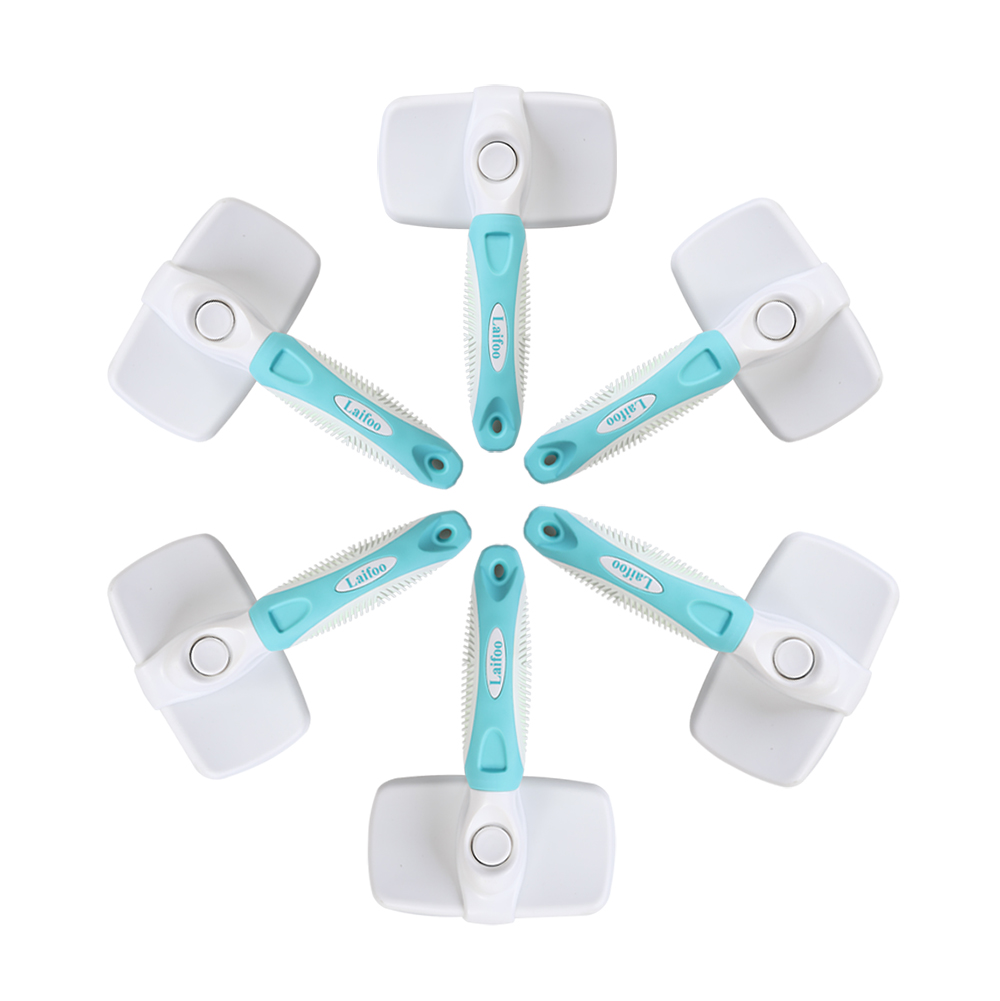 Laifoo Brush, Self Cleaning Brushes,Pet Grooming Tool for Medium & Large Dogs Cats.