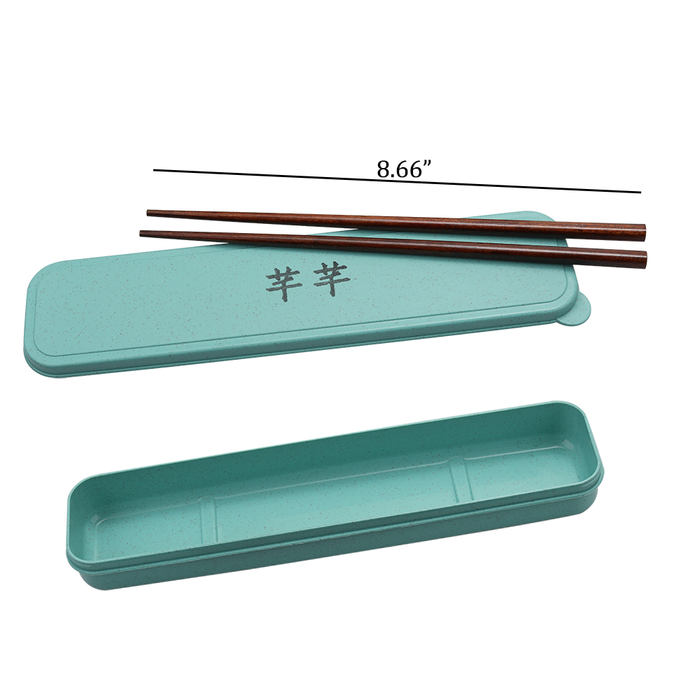 芊芊 Household chopsticks with a storage box a pair of wooden chopsticks tableware is convenient to carry.