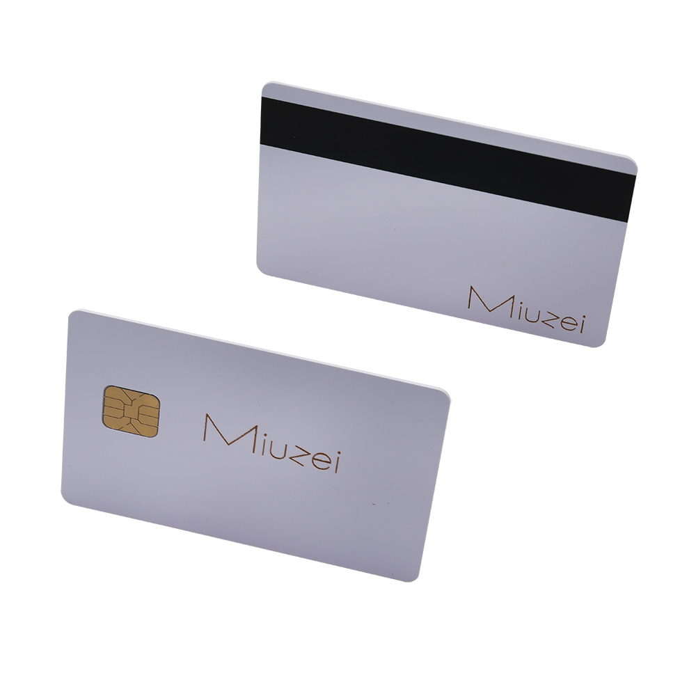 Miuzei Blank integrated circuit cards,J2A040 chip card PVC with magnetic stripe blank IC card.