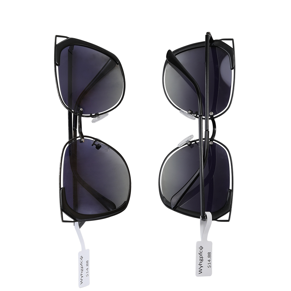 Women's Ultra-Light Metal Frame Cat-Ear Sunglasses (Black)